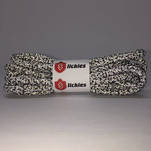 Yeezy Laces 3M Reflective Rope Laces V2 - ZEBRA Laces Black / White